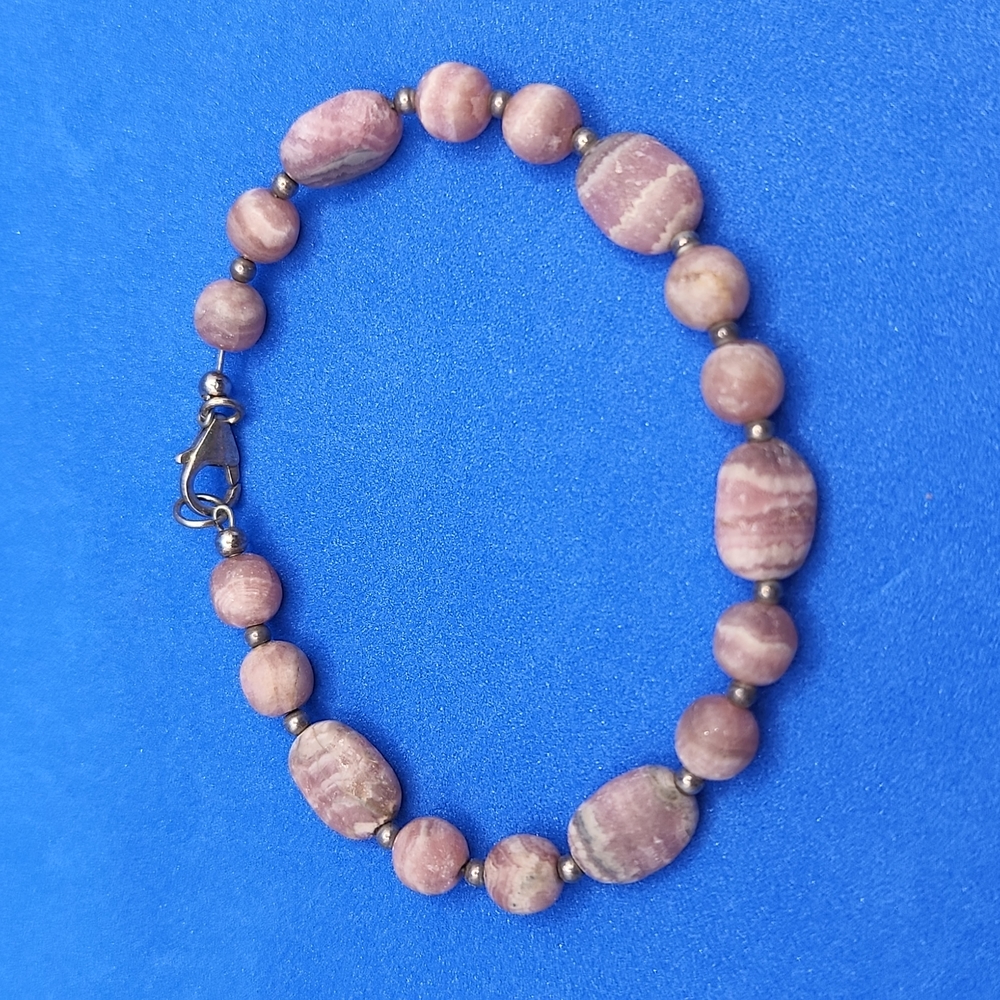 Natural Rhodonite Stone Bracelet